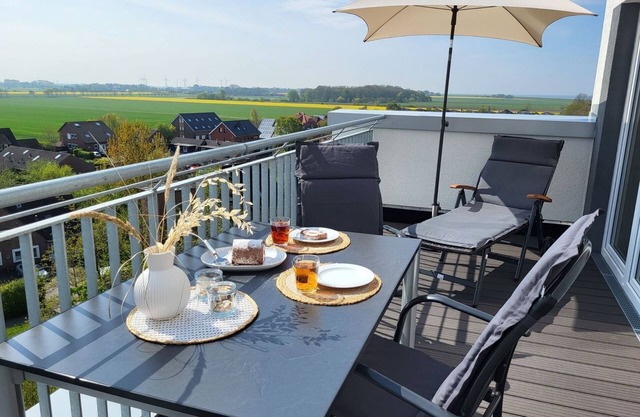 49.6.S Blinkfüer - Modern, high-quality vacation apartment, sauna, fireplace, large balcony