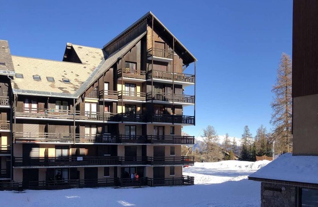 50m from resort center, 1st floor, balcony, ski locker, 21m², Réallon