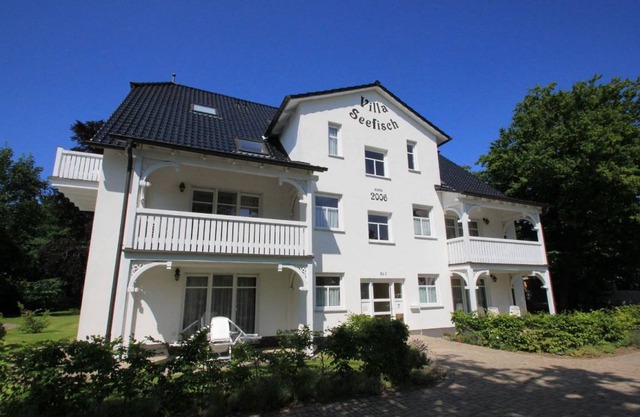 Villa Seefisch Fewo Balkon Gartennutzung 
