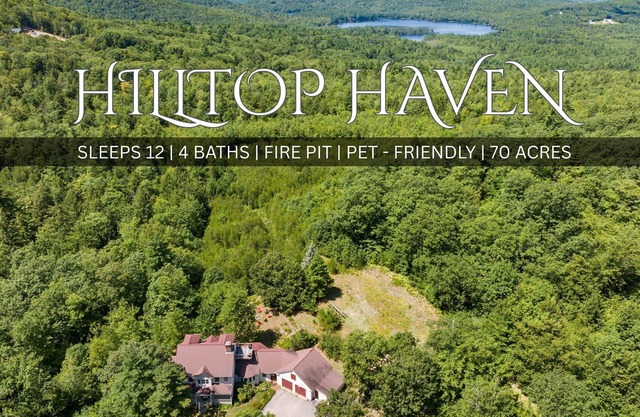 70 Private Acres+Sleeps 12+Fire Pit+Pet Friendly