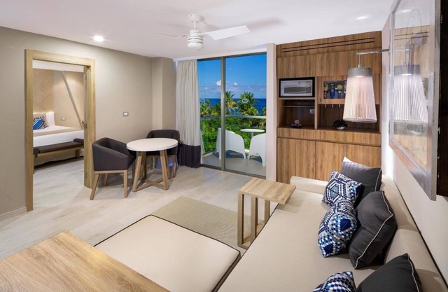 All inclusive mini suite and balcony at Grand Sirenis on the Riviera Maya