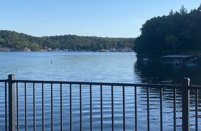 Amazing views from the patio and upper deck! Just steps down to a private dock!