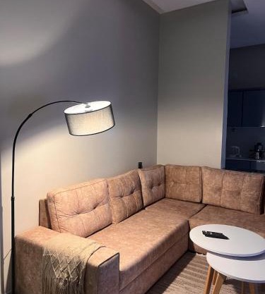 An upscale apartment in the middle of the city
