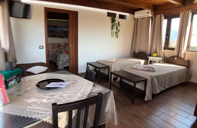 Apartment with 2 rooms, kitchen, terrace and views of Mount Vesuvius near Pompeii