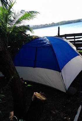 Beach view tent