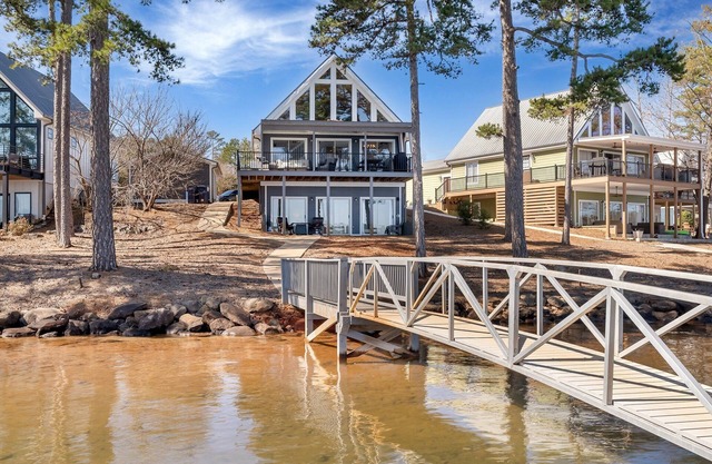 BIG WATER VIEWS from this waterfront home on Lake Keowee. Close to Clemson.