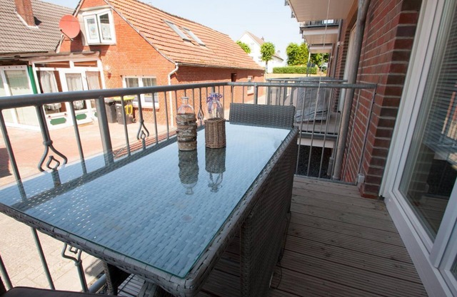Bright and friendly: the modern first floor apartment was renovated in April.