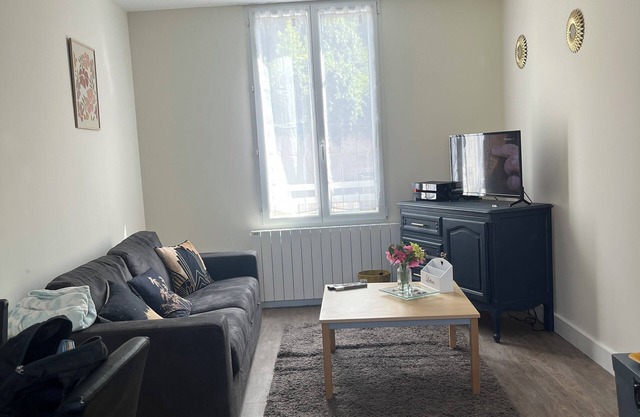 Bright little house in village center, close to all amenities.