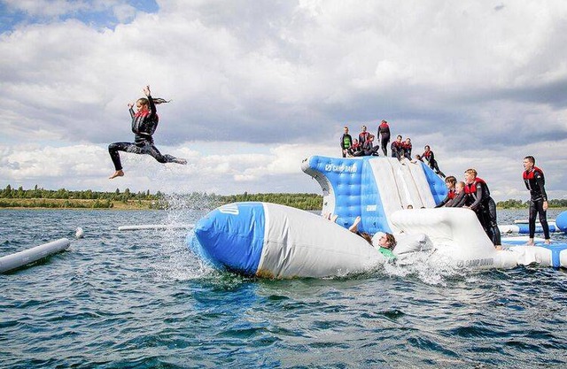Camp David Sport Resort holiday complex on Lake Schladitz, Rackwitz