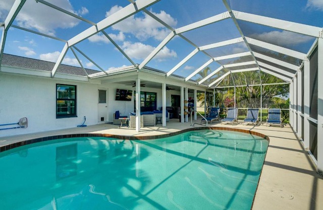 Canal-Front Gem with Hot Tub, Foosball in Cape Coral