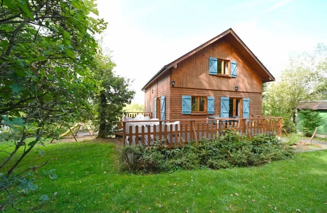 Chalet in Biron with Sauna and Nature Views