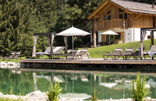 Chalet in Wölting with natural swimming pond