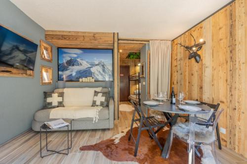 Chalet studio Megève enface des remontées mécaniques et parking gratuit