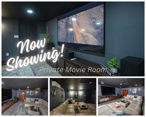 Cozy Movie Room and King Size Bed