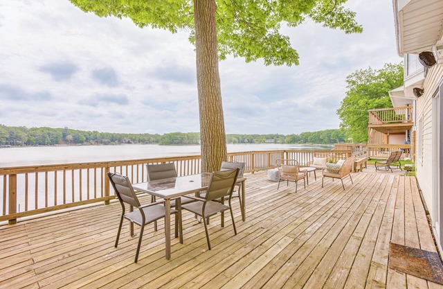 Dock + Views: Scenic Lakefront Escape in Harrison