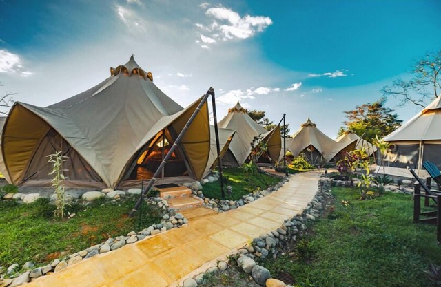Eco Luxe Glamping Tent - King Bed at Holos