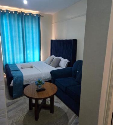 Elegant studio blue stays
