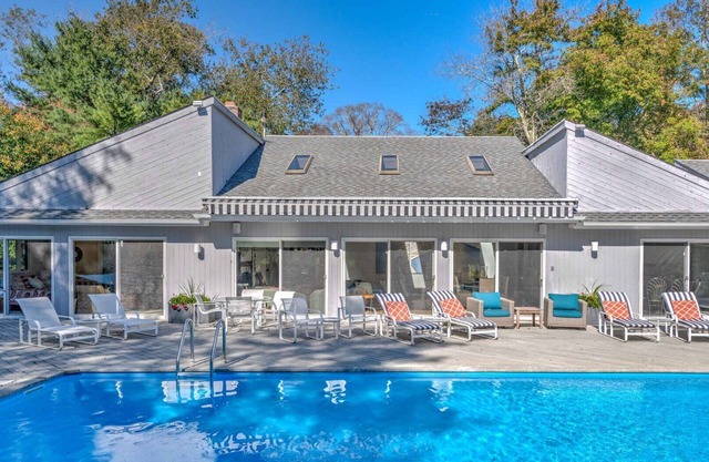 Escape and enjoy a peaceful vacation at this Southampton Estate with Pool.