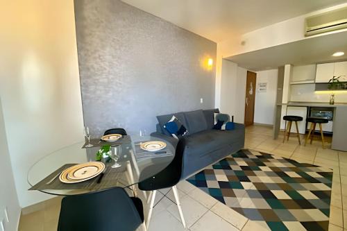Flat à beira-mar no melhor de Santos para família!