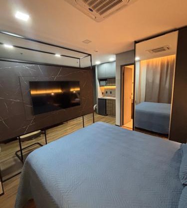 Flat Wynd Luxuoso lado Paulista com garagem piscina 1102