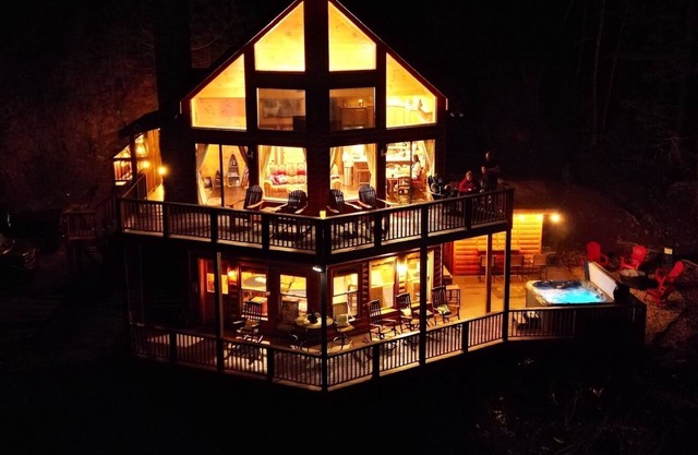 Gorgeous View w/ outdoor bar, jacuzzi, game room, EV charger, Generator & more