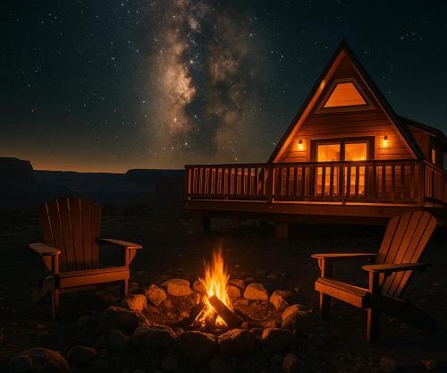 Grand Canyon A-Frame Hot-tub & Sauna