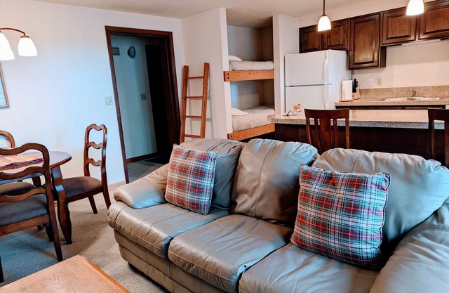 Great 1(plus) bedroom downstairs condo. This is the best location in Ketchum!
