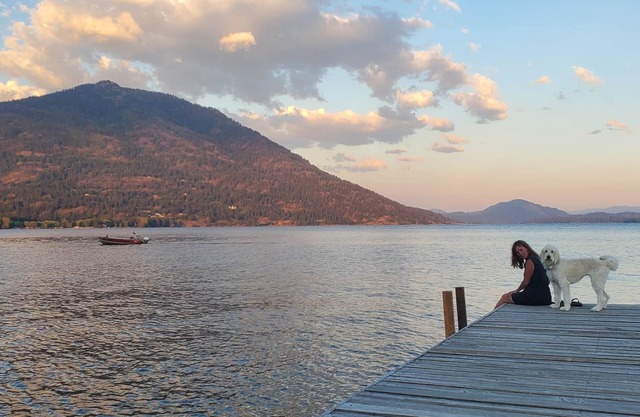 Gypsy bell tent on Lake Pend Oreille in Sandpoint