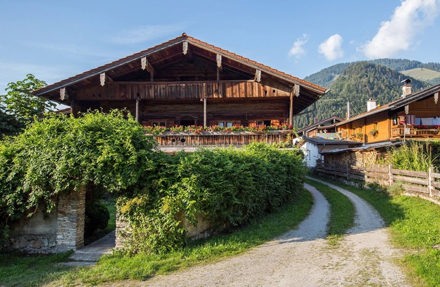 Historic farmhouse in the Bavarian alps