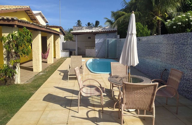 House in condominium with swimming pool and air conditioning in bedrooms for families