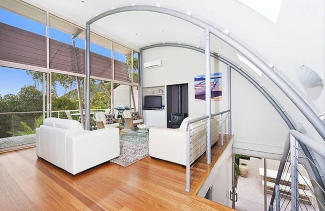 Immaculate designer house-sweeping views over iconic Blueys Beach 3min walk away