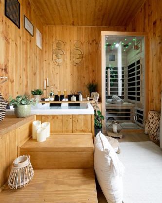 Jacuzzi Sauna privatif - La Cabanette Spa
