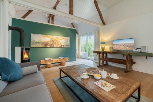 Klüterkammer, Ferienhaus auf Gutshof mit Kamin