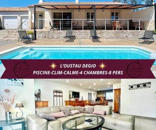 L'Oustau Degio - Villa Provence, Piscine, CLIM, Calme, 4 chambres, 6 lits, 2 salles de bains, 8 personnes