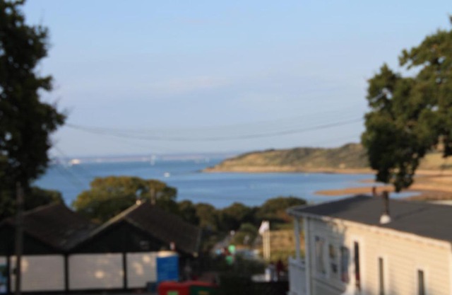 luxury new 3 bed caravan with stunning sea view on private beach in Thorness bay