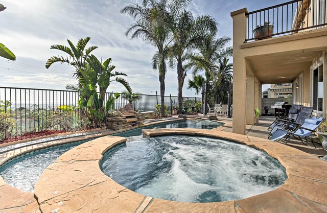 Luxury Ocean-View Getaway w/ Pool, Patio + Hot Tub