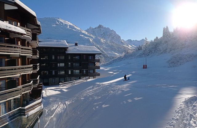 Méribel Mottaret, 3 Vallées, 2 p, sunny, 5/6 pers., Skis, wifi