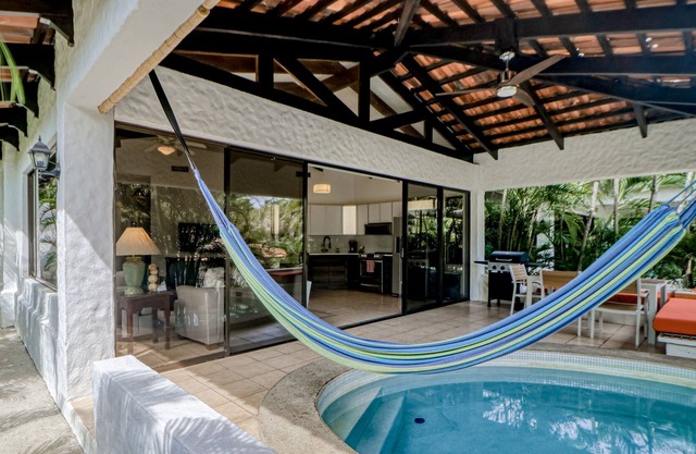 Modern Villa w/ private and shared pools, central AC, & private beach access