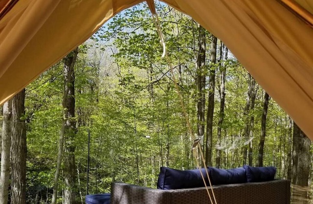 Otter Ridge site at Stepstone falls Safari Tent with Sauna