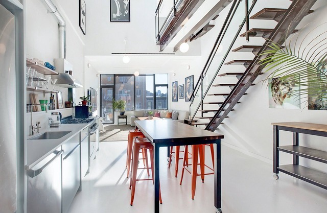 Penthouse w/large rooftop Manhattan skyline in 2 family Townhome