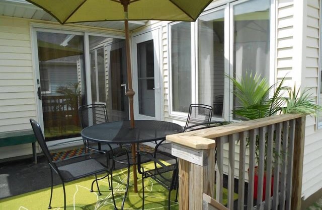 Pet friendly 3rd house back from ocean. Friday to Friday rentals in the summer.