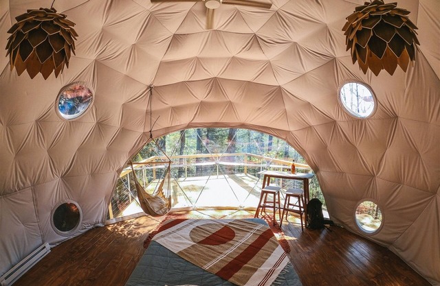 Puma Dome Treehouse: part of the dome town village