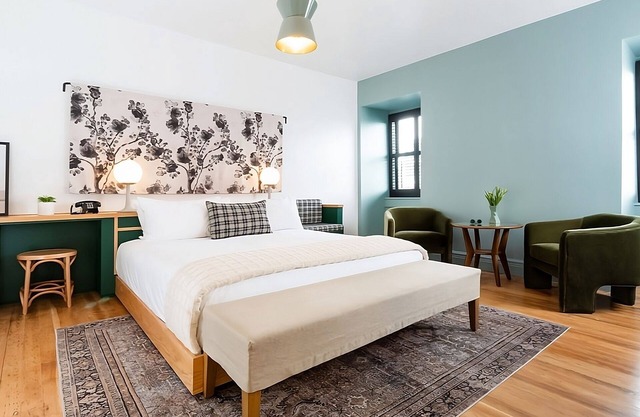 Relax in a Grand King Room with Free Wi-fi, Near Powell's Books