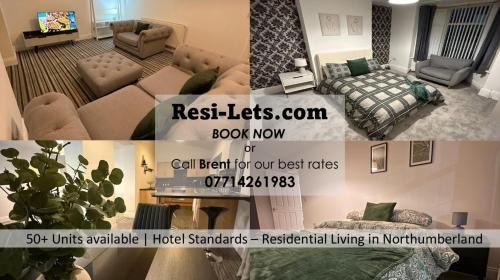 ResiLets - Newsham Road -Large 2 BR Short Stay Apartment for Holidays Contractors Visitors