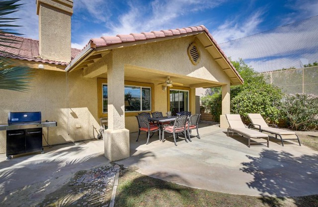 Resort Perks, Patio and Gas Grill Indio Retreat!