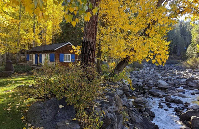 Riverfront Cottage 5 Minutes from Palisades Tahoe 10 minutes to Lake Tahoe