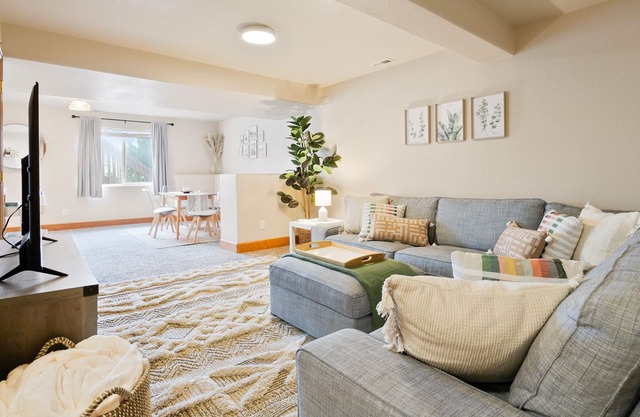 Spacious and peaceful basement apartment.