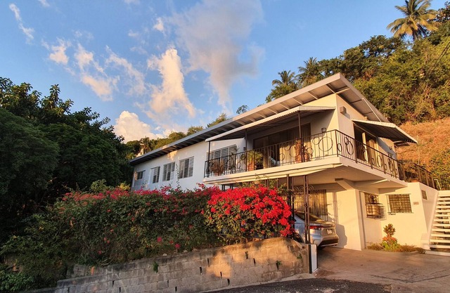 Spacious, secure with great views and breezes on the hillside!