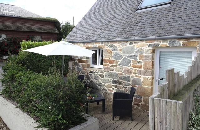 Stone House in Plougasnou near Sandy Beach