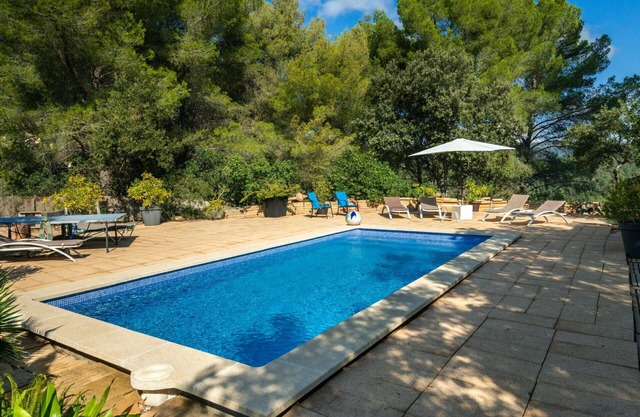 Stunning private villa with A/C, WIFI, private pool, TV, patio, panoramic view and parking